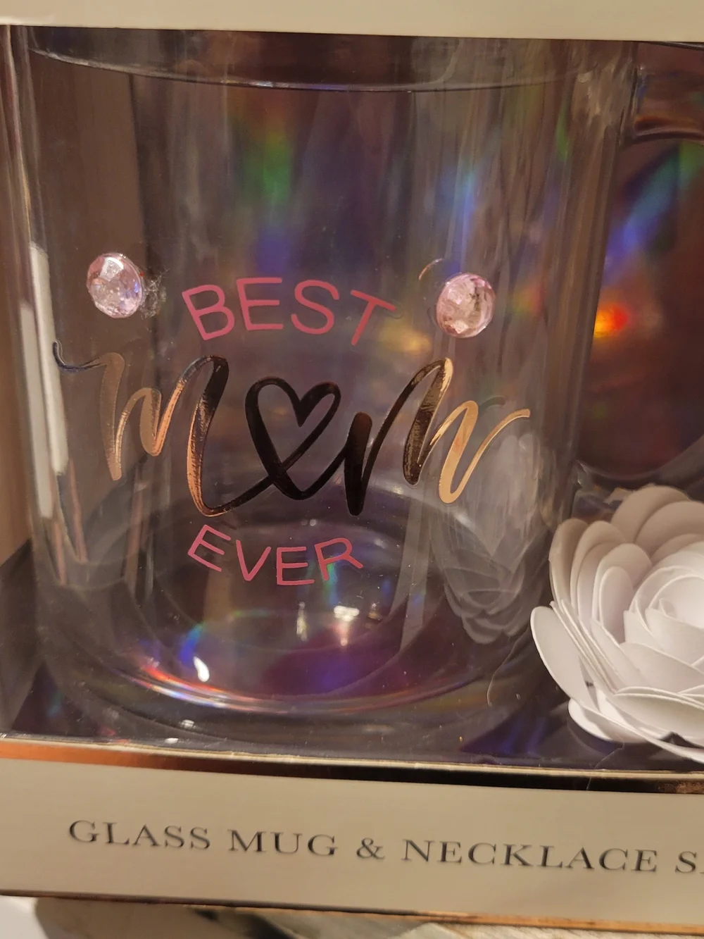 bebe Rose Gold 'Best Mom Ever' Necklace & Mug Gift Set - Picture 3 of 3